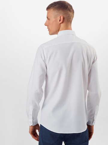 BURTON MENSWEAR LONDON Slim fit Button Up Shirt in White