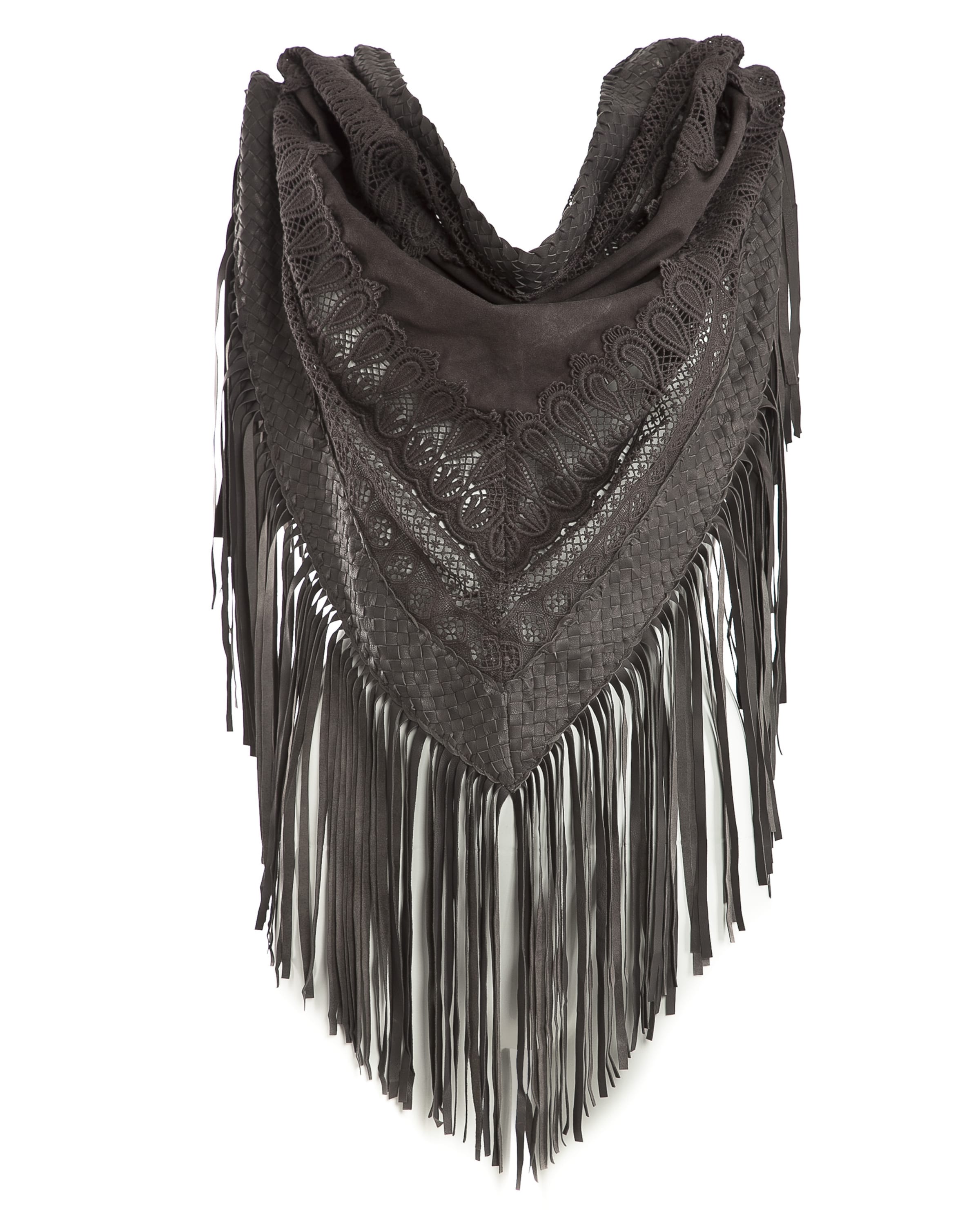 Maze Klederdrachtdoek 'Mare' in Grijs: voorkant