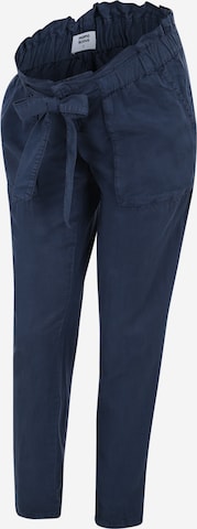 MAMALICIOUS Tapered Pants in Blue: front