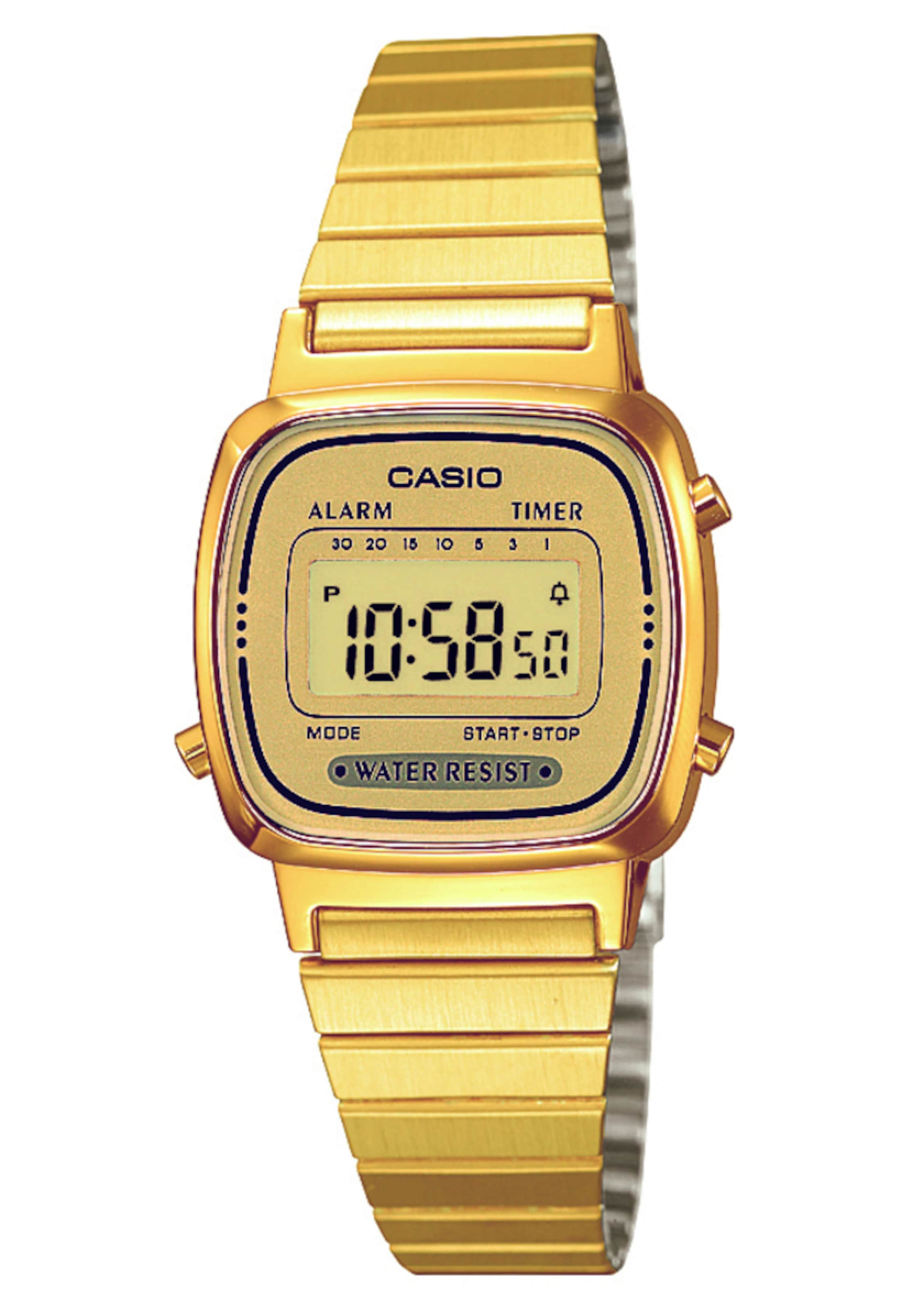 CASIO Digital watch in Gold: front