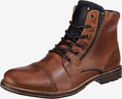 BULLBOXER Lace-up boots in Caramel / Black, Item view