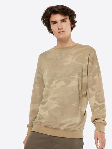 Sweat-shirt Urban Classics en beige : devant