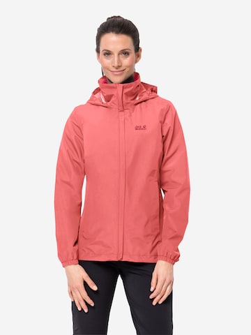 JACK WOLFSKIN Outdoor jacket 'Stormy Point' in Orange: front