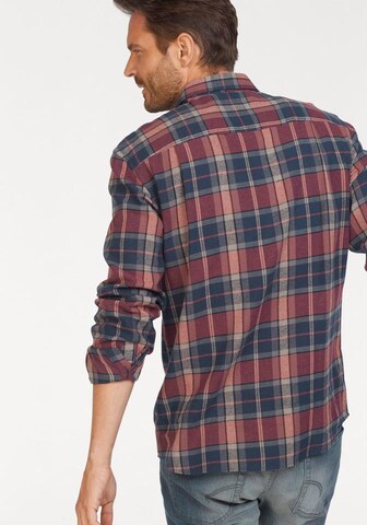 Man's World Regular fit Button Up Shirt in Red