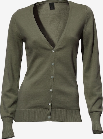 Cardigan heine en vert : devant