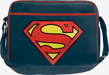 LOGOSHIRT Tasche 'Superman Logo' in Blau: predná strana