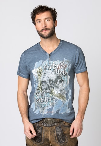 STOCKERPOINT Traditional shirt in Blue: front