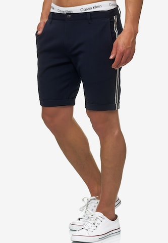 INDICODE JEANS Regular Shorts 'Chiltern' in Blau: predná strana