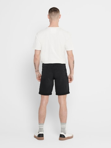 Only & Sons Regular Shorts 'ONSPLY' in Schwarz