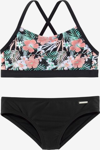 CHIEMSEE Bralette Bikini in Black: front