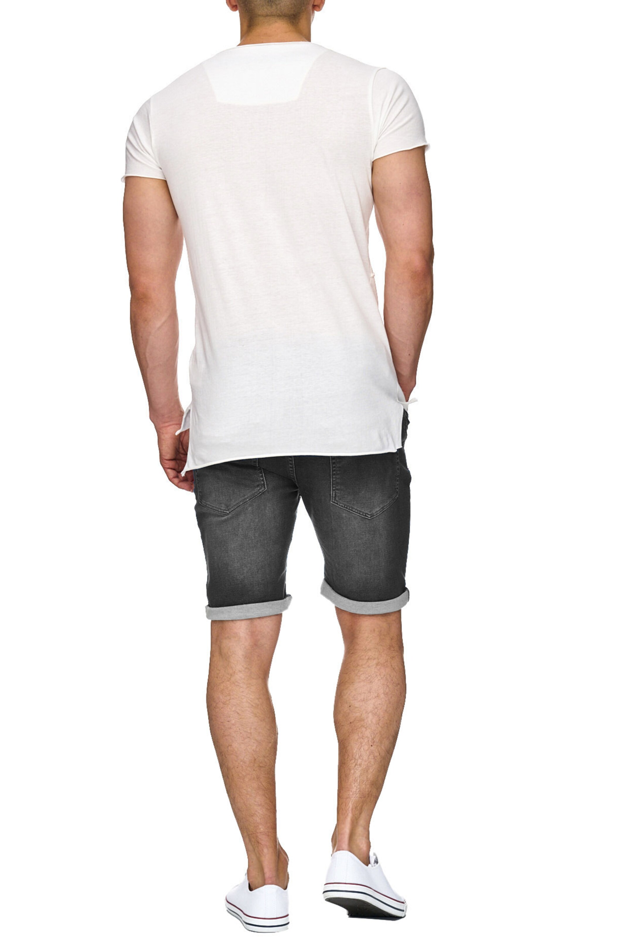 INDICODE JEANS Slim fit Pants ' Kadin Shorts ' in Black
