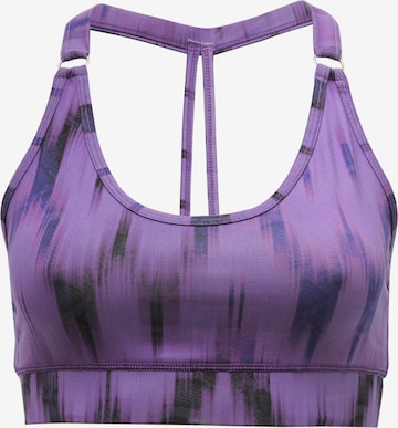 YOGISTAR.COM Bralette Sports Bra 'shiva' in Purple: front