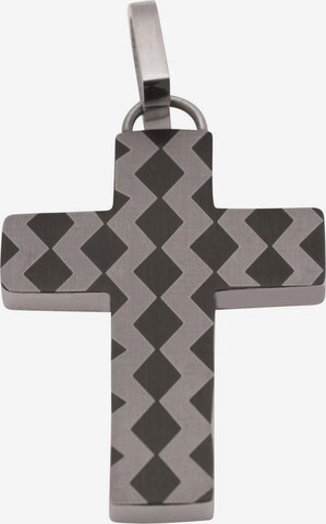 FIRETTI Pendant 'Kreuz' in Grey: front