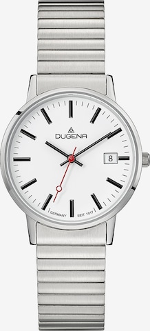 DUGENA Analog Watch in Silver: front