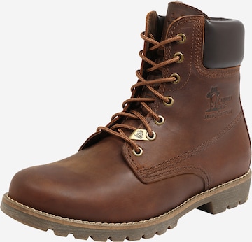 PANAMA JACK Lace-Up Boots 'Igloo' in Brown: front