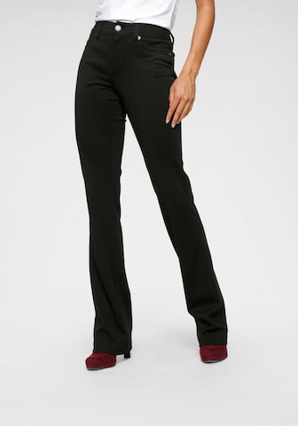 LAURA SCOTT Boot cut Pants in Black: front