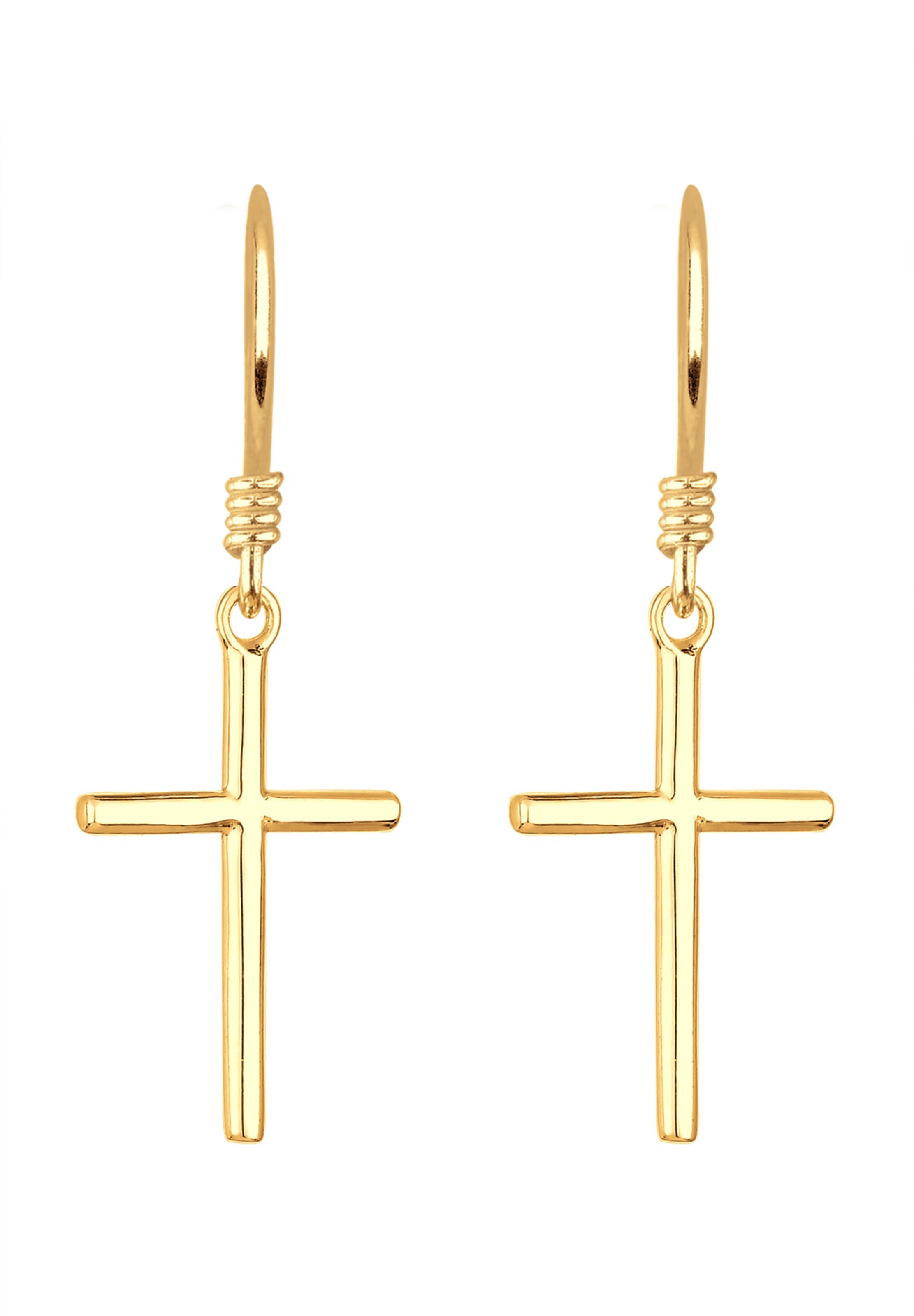 ELLI Øreringe 'Kreuz' i guld