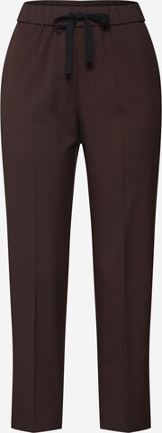 EDITED Pleated Pants 'Alvina' in Brown: front