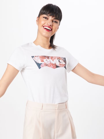 LEVI'S ® Shirt 'The Perfect Tee' in Weiß: predná strana