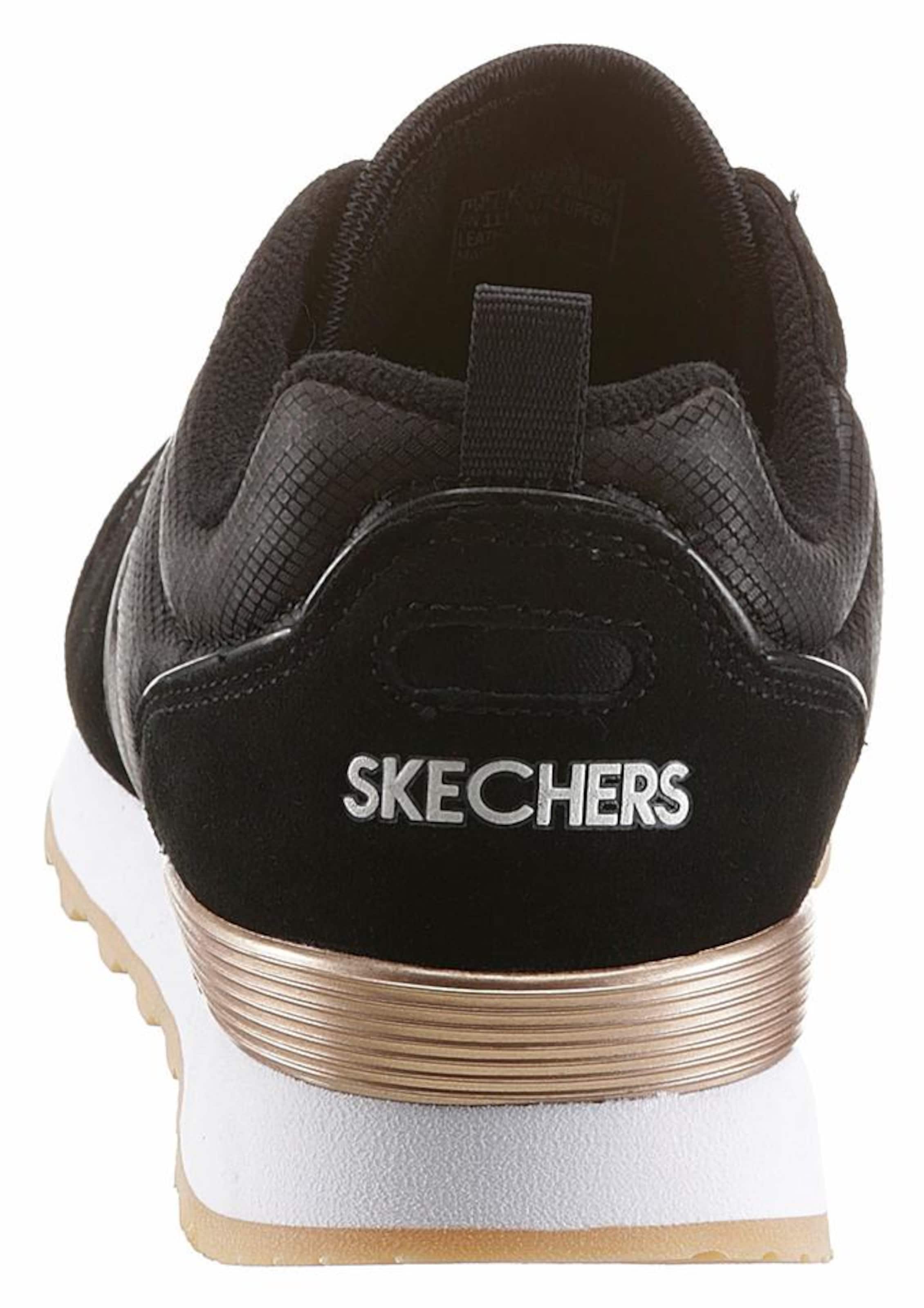 Sneaker low 'Goldn Gurl' de la SKECHERS pe negru