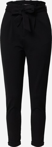 ONLY Tapered Pleat-front trousers 'POPTRASH' in Black: front