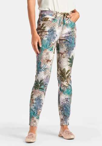 Peter Hahn Skinny Pants 'Barbara' in Mixed colors: front