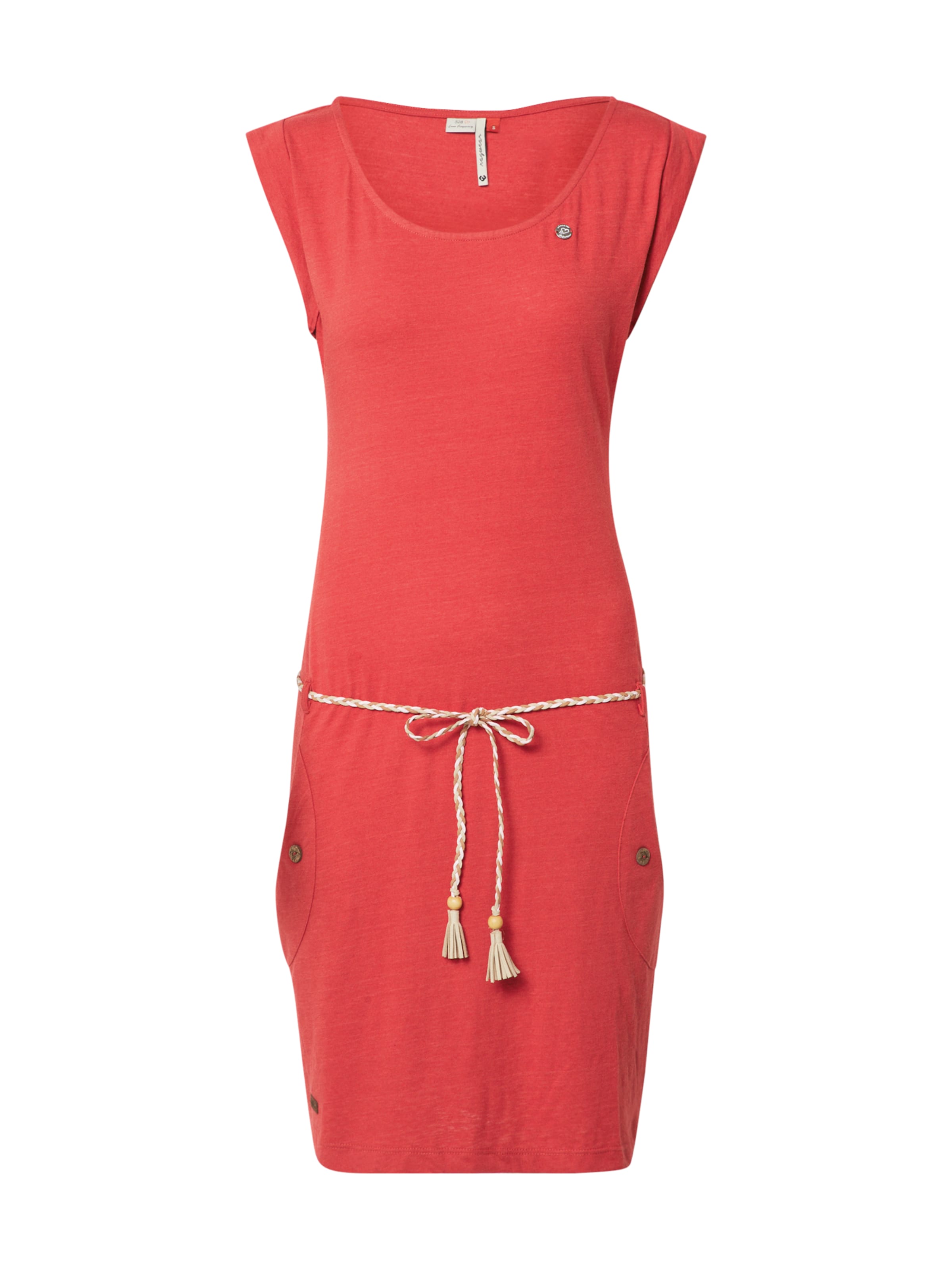 Rochie 'Tag' de la Ragwear pe roșu: față