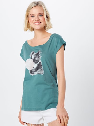 Iriedaily Shirt 'Koala Bubble' in Groen: voorkant