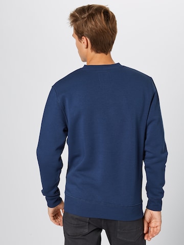 ALPHA INDUSTRIES Sweatshirt in Blauw: terug