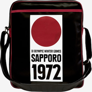 LOGOSHIRT Tasche 'Sapporo 1972' Olympische Winterspiele in Schwarz: predná strana