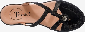 THINK! T-Bar Sandals 'Nanet' in Black