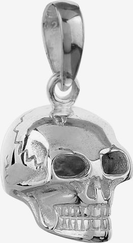 KUZZOI Pendant 'Totenkopf' in Silver: front