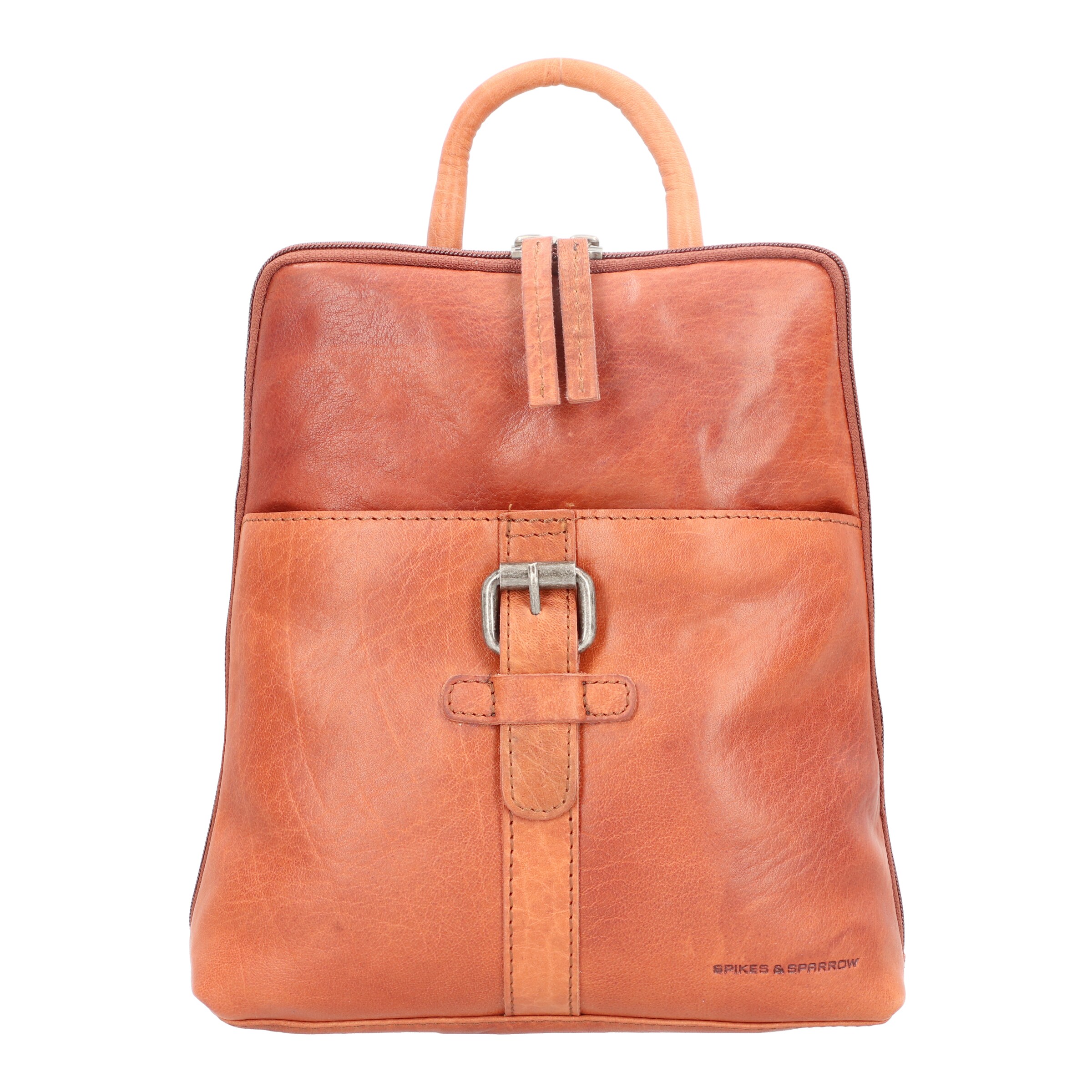 Spikes & Sparrow Backpack in Brown: front