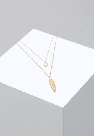 ELLI Ketting 'Feder' in Goud