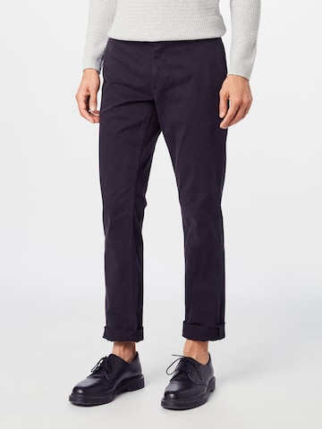 Regular Pantalon chino BOSS Orange en noir : devant