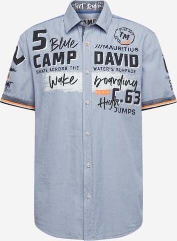 CAMP DAVID Klasický střih Košile – modrá: přední strana