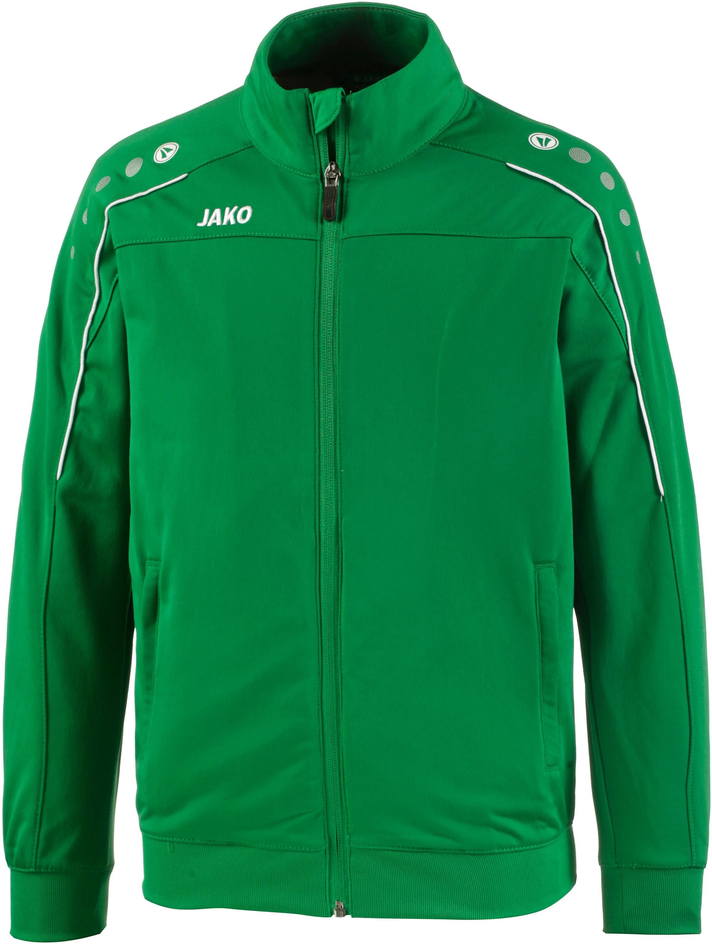 JAKO Athletic Jacket 'Classico' in Green: front