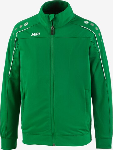JAKO Athletic Jacket 'Classico' in Green: front
