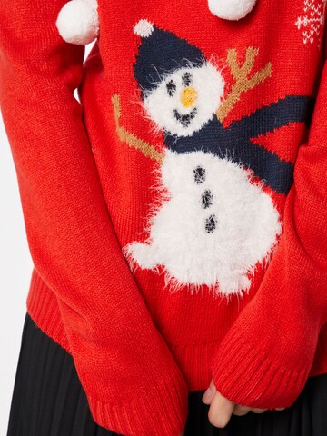 raudona VILA Megztinis 'VISnowman'