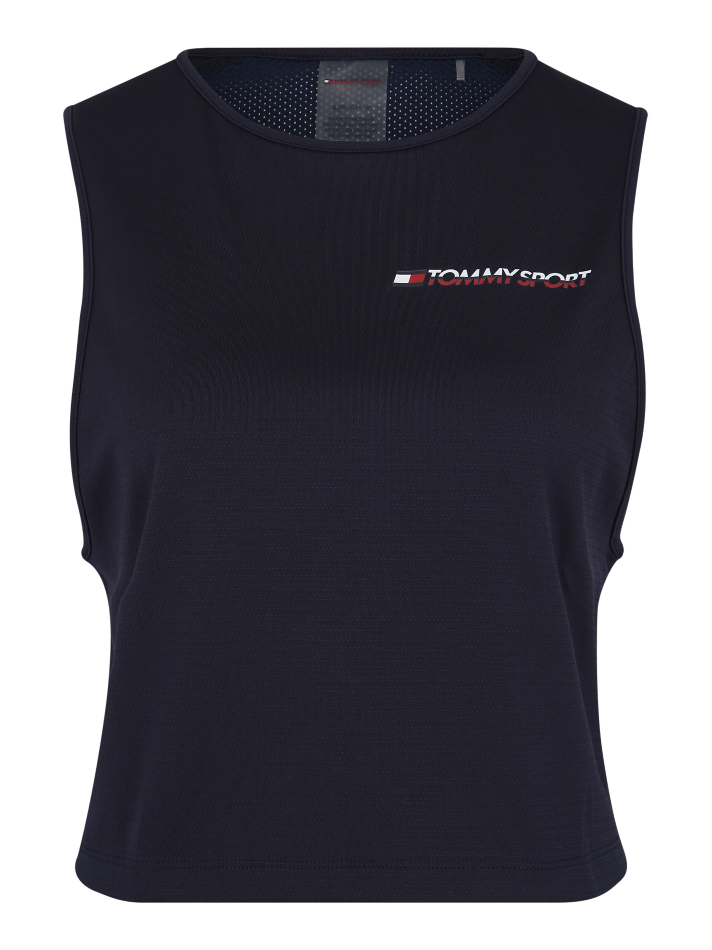 Tommy Sport - Sport-Top 'CROPPED TANK TOP LOG' in marine