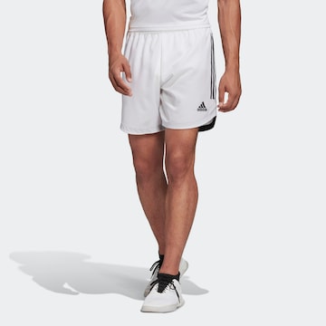 ADIDAS SPORTSWEAR Regular Workout Pants 'Condivo 20' in White: front