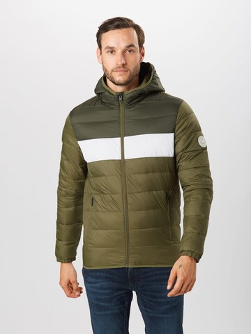 JACK & JONES Regular fit Between-Season Jacket 'Magic' in Green: front