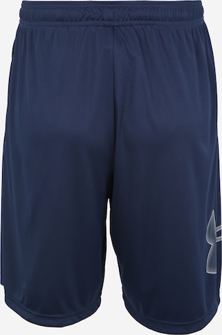 UNDER ARMOUR Loosefit Sportbroek 'Tech' in Blauw: terug