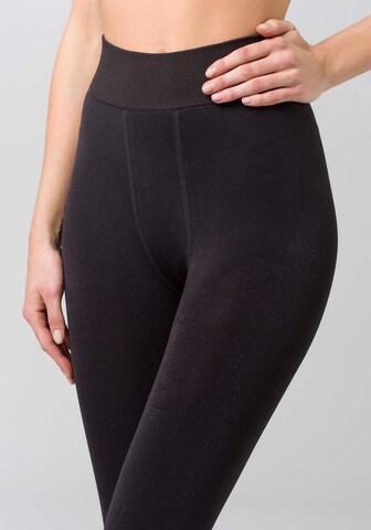 SYMPATICO Skinny Thermoleggings in Schwarz