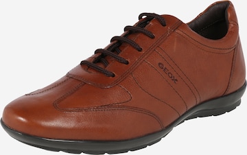 GEOX Lace-Up Shoes in Brown: front