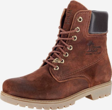PANAMA JACK Lace-Up Boots in Brown: front