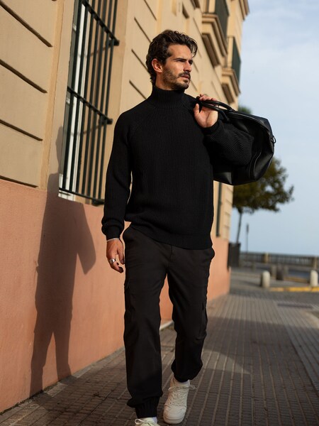 Tiago - Classic Black Allover Look by DAN FOX APPAREL