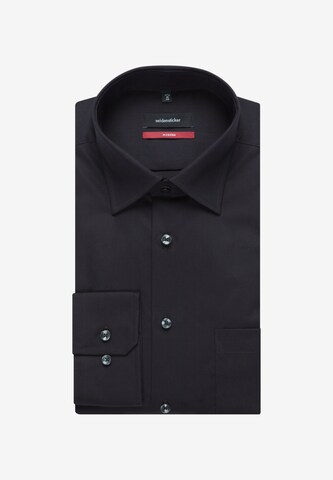 SEIDENSTICKER Regular fit Business Shirt in Black