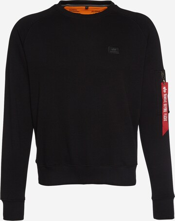 ALPHA INDUSTRIES Sweatshirt 'X-Fit' i sort: forside