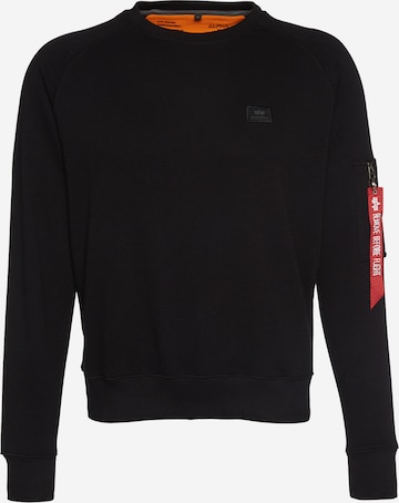 Sweat-shirt 'X-Fit' ALPHA INDUSTRIES en noir : devant